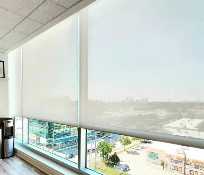 Solar Screen Shades Office