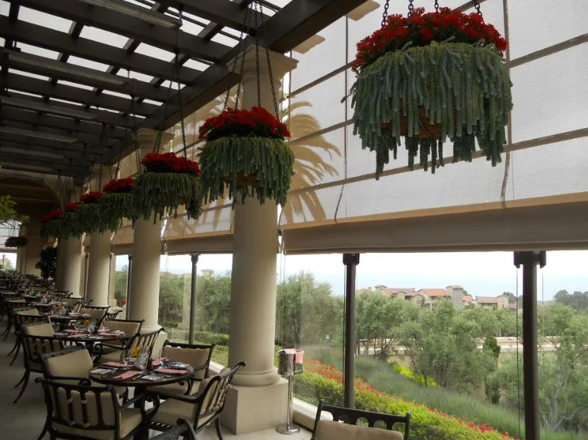 Commercial Outdoor Roman Shades