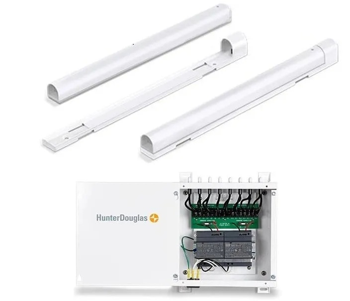 Hunter Douglas Powerview Motorized Shades Battery Powered and Wired options