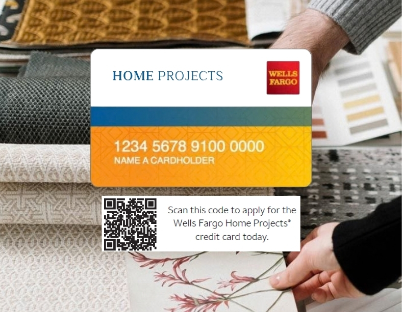 Wells Fargo Financing for custom window shades from Fashion Interiors